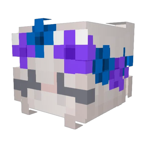 defvmed Minecraft avatar head, 3D render