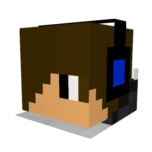 deg0deg0 Minecraft avatar head, 3D render