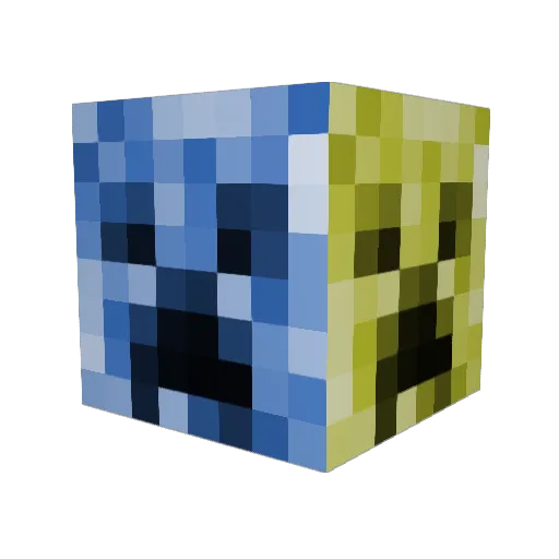 degen234 Minecraft avatar head, 3D render