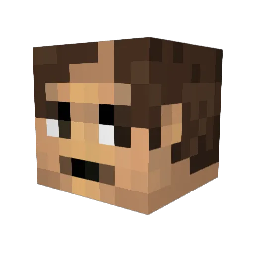 deguire97 Minecraft avatar head, 3D render