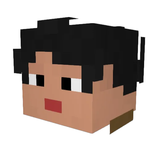deha6340 Minecraft avatar head, 3D render