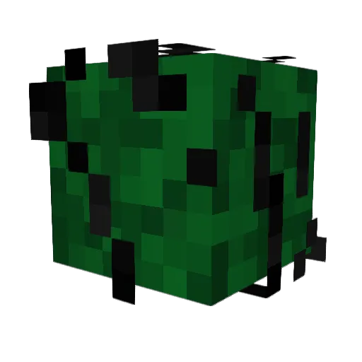 dehark Minecraft avatar head, 3D render