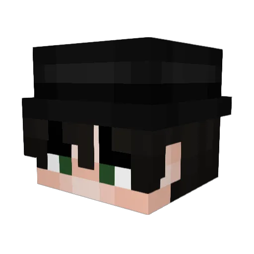 dehel1 Minecraft avatar head, 3D render