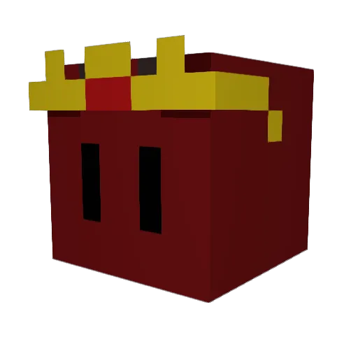 deibm Minecraft avatar head, 3D render