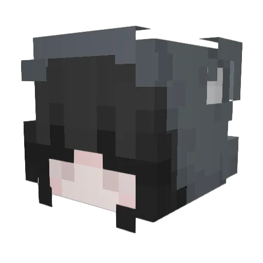 deimaa Minecraft avatar head, 3D render