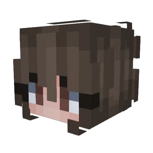 deimanteslap Minecraft avatar head, 3D render