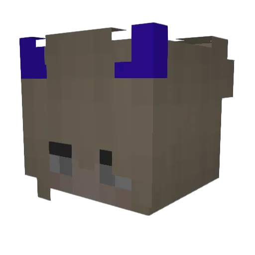 deinewelt Minecraft avatar head, 3D render