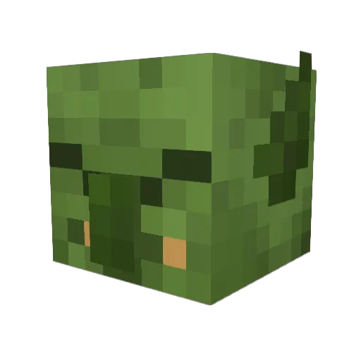deipu Minecraft avatar head, 3D render