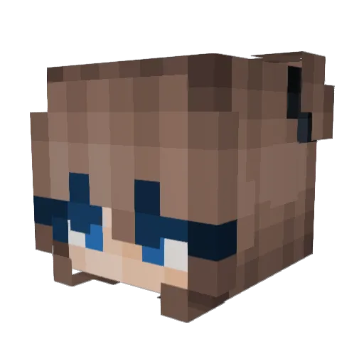 deisyrx Minecraft avatar head, 3D render