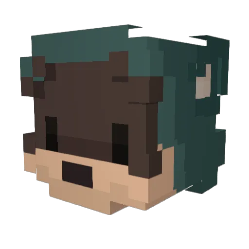 deja29 Minecraft avatar head, 3D render