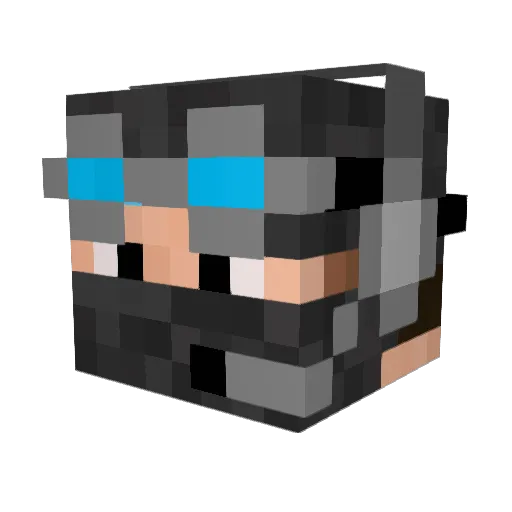 dejan60 Minecraft avatar head, 3D render