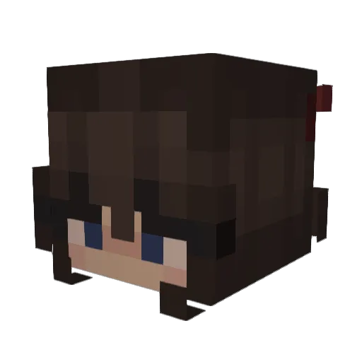 dejau Minecraft avatar head, 3D render