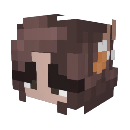 dejavois Minecraft avatar head, 3D render