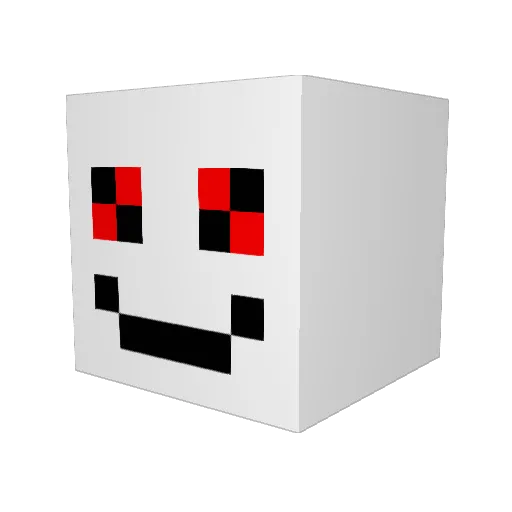 dejecta Minecraft avatar head, 3D render