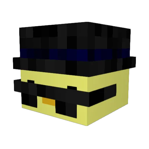 dejegsa Minecraft avatar head, 3D render
