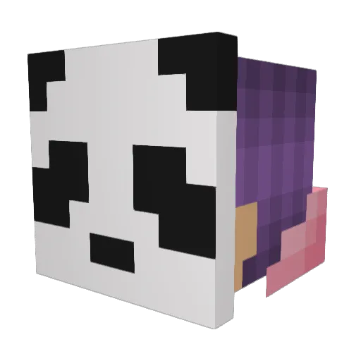 dekagold Minecraft avatar head, 3D render