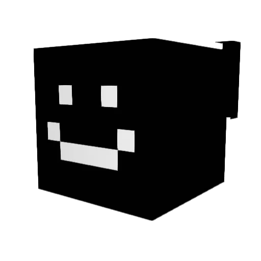 dekake Minecraft avatar head, 3D render