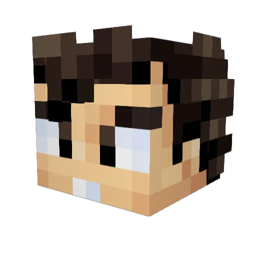 dekay_ Minecraft avatar head, 3D render
