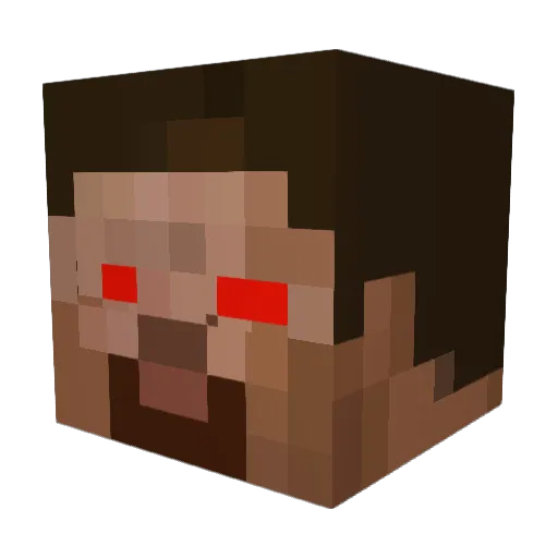 dekdd Minecraft avatar head, 3D render