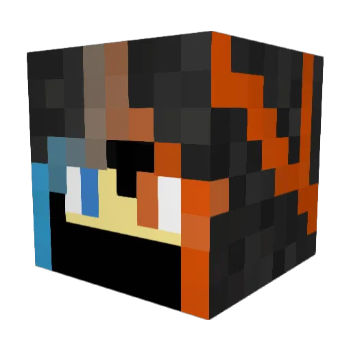 dekimu1108 Minecraft avatar head, 3D render
