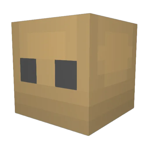 dekiru405 Minecraft avatar head, 3D render
