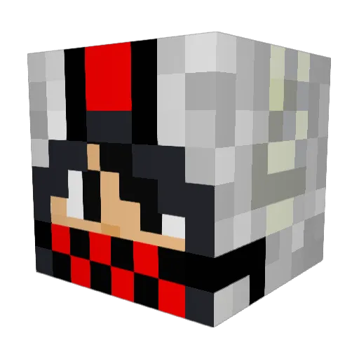 deklyndp Minecraft avatar head, 3D render
