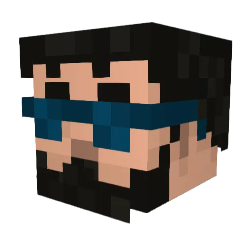 dekrits Minecraft avatar head, 3D render