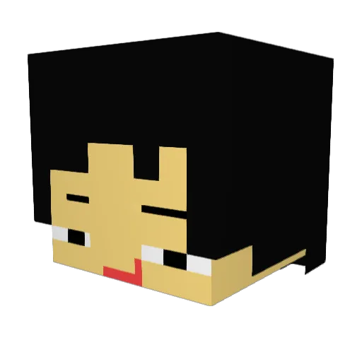 dekro14 Minecraft avatar head, 3D render