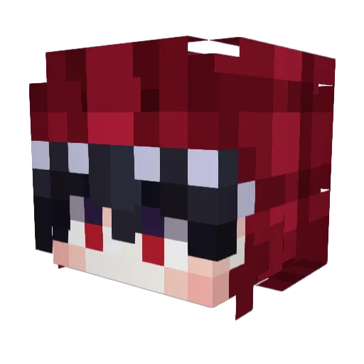 deksammy_ Minecraft avatar head, 3D render