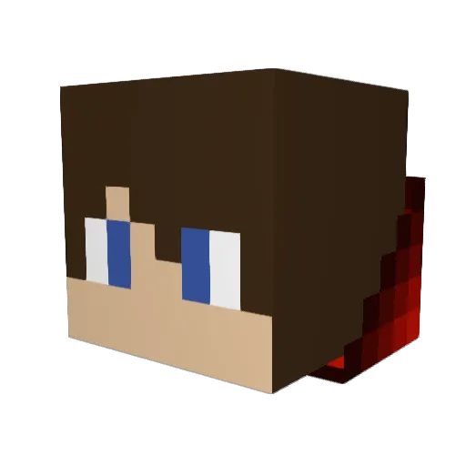 dekuNukem Minecraft avatar head, 3D render