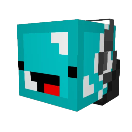 dekuzoncrack124 Minecraft avatar head, 3D render