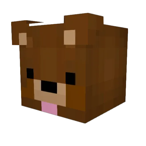 dekz2403 Minecraft avatar head, 3D render