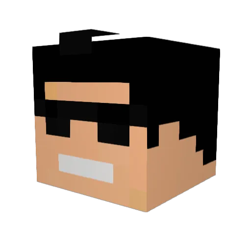 delane1997 Minecraft avatar head, 3D render