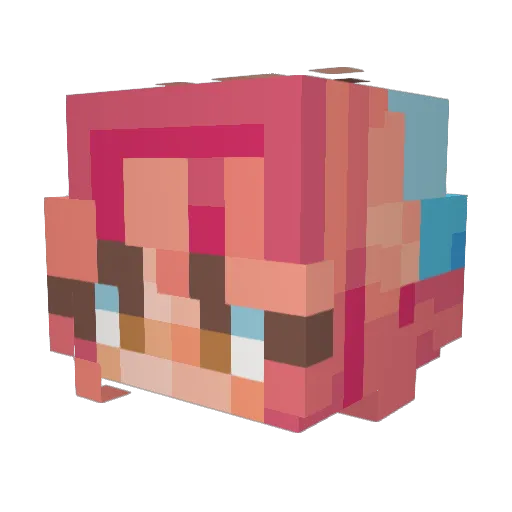 delaney2 Minecraft avatar head, 3D render