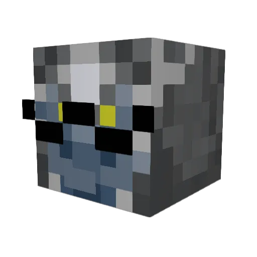 delaneykosh Minecraft avatar head, 3D render