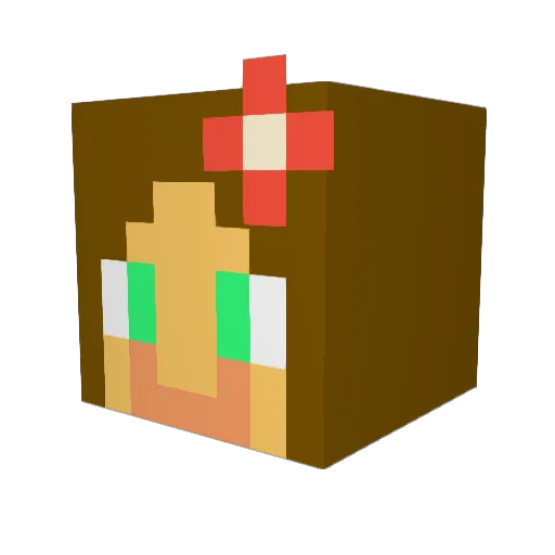 delapazmartinez Minecraft avatar head, 3D render