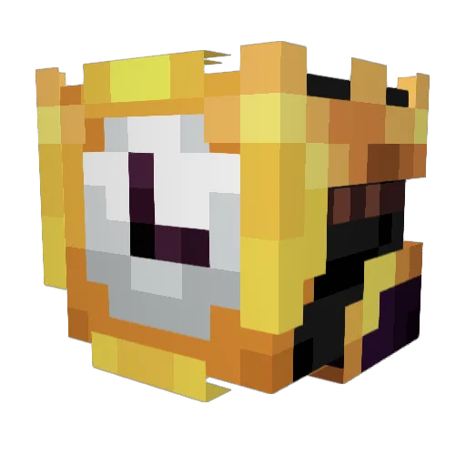 delayf Minecraft avatar head, 3D render