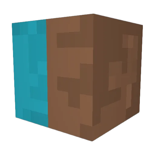 delb3 Minecraft avatar head, 3D render