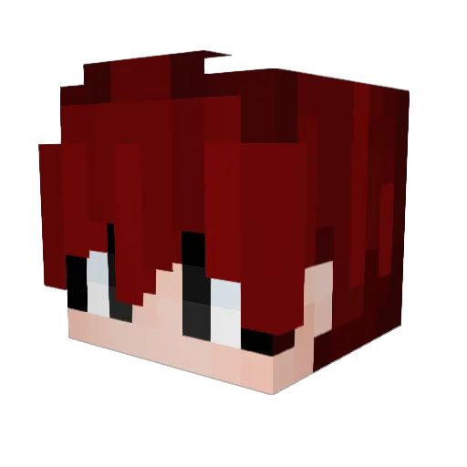 delebz Minecraft avatar head, 3D render