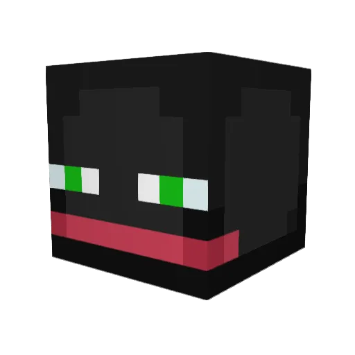 deletzz Minecraft avatar head, 3D render