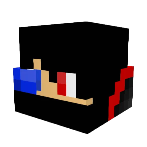 delga117 Minecraft avatar head, 3D render