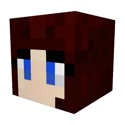 delia420 Minecraft avatar head, 3D render