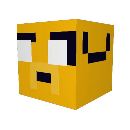 deliagreen Minecraft avatar head, 3D render