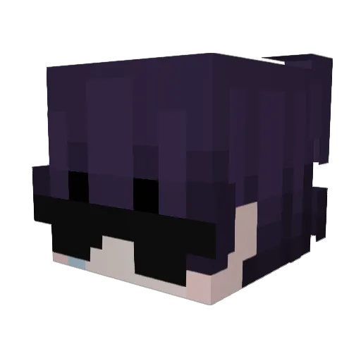 delicann Minecraft avatar head, 3D render