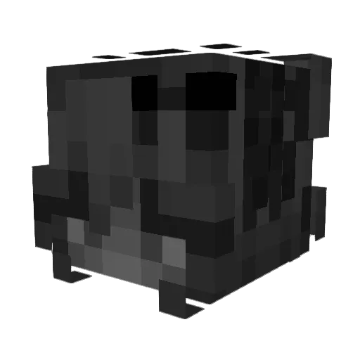 delightable Minecraft avatar head, 3D render