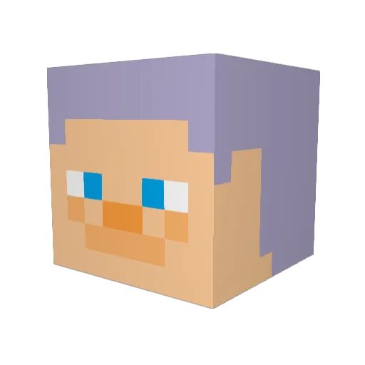 delilahrose10 Minecraft avatar head, 3D render