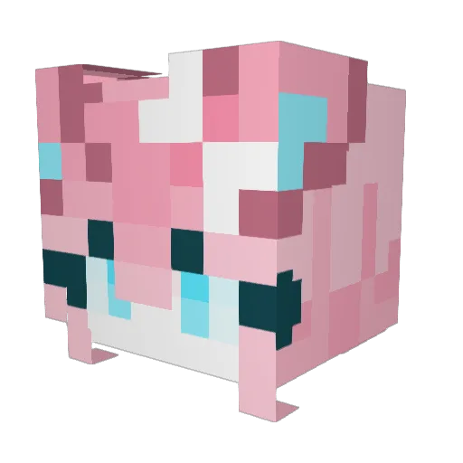 delirian2 Minecraft avatar head, 3D render
