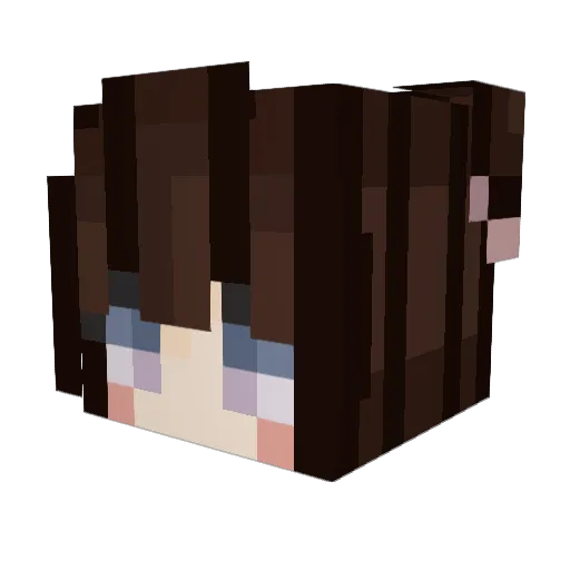 della_gabi Minecraft avatar head, 3D render