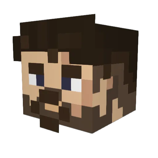 dellaarrrr Minecraft avatar head, 3D render
