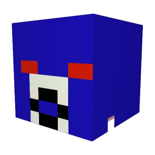 delldari22 Minecraft avatar head, 3D render